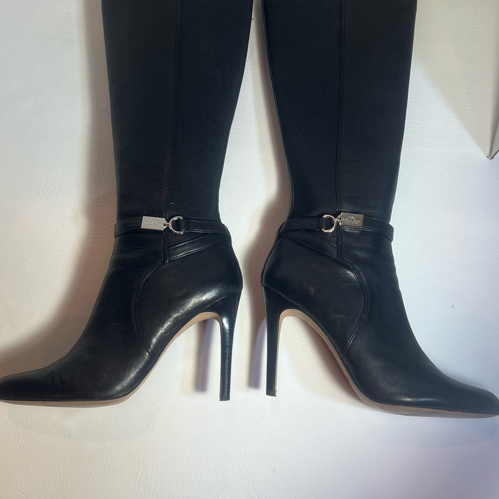 Coach Black Heeled Boots - Picture 9 of 9